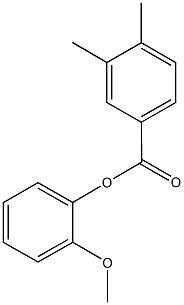 2-methoxyphenyl3,4-dimethylbenzoate 구조식 이미지