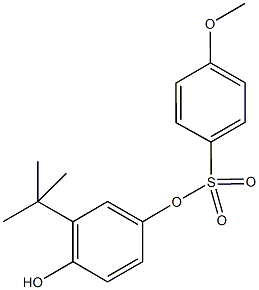 3-tert-butyl-4-hydroxyphenyl4-methoxybenzenesulfonate Structure