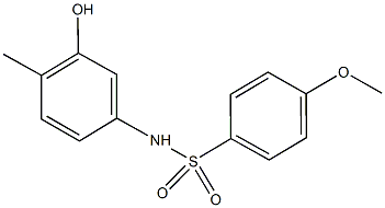 N-(3-hydroxy-4-methylphenyl)-4-methoxybenzenesulfonamide Structure