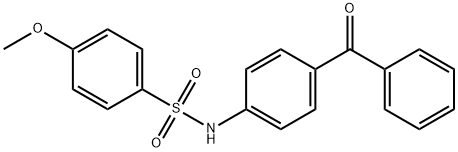 N-(4-benzoylphenyl)-4-methoxybenzenesulfonamide 구조식 이미지