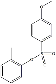 2-methylphenyl4-methoxybenzenesulfonate 구조식 이미지