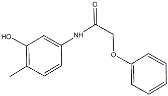 N-(3-hydroxy-4-methylphenyl)-2-phenoxyacetamide 구조식 이미지