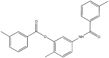 2-methyl-5-[(3-methylbenzoyl)amino]phenyl3-methylbenzoate Structure