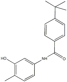 4-tert-butyl-N-(3-hydroxy-4-methylphenyl)benzamide 구조식 이미지