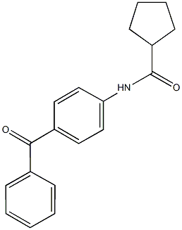 N-(4-benzoylphenyl)cyclopentanecarboxamide 구조식 이미지
