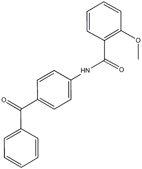 N-(4-benzoylphenyl)-2-methoxybenzamide 구조식 이미지