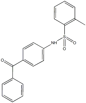 N-(4-benzoylphenyl)-2-methylbenzenesulfonamide 구조식 이미지