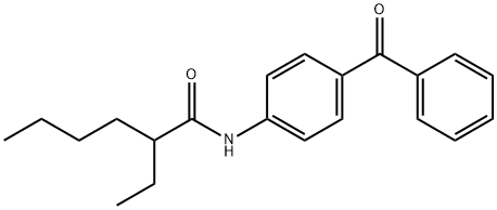 N-(4-benzoylphenyl)-2-ethylhexanamide 구조식 이미지