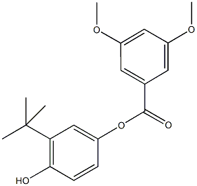 3-tert-butyl-4-hydroxyphenyl3,5-dimethoxybenzoate Structure