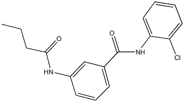 3-(butyrylamino)-N-(2-chlorophenyl)benzamide Structure