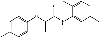 N-(2,5-dimethylphenyl)-2-(4-methylphenoxy)propanamide 구조식 이미지