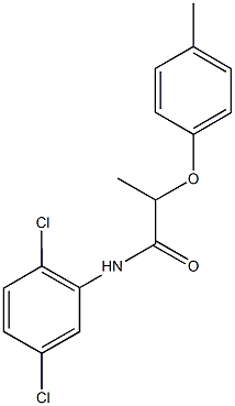 N-(2,5-dichlorophenyl)-2-(4-methylphenoxy)propanamide 구조식 이미지