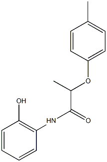 N-(2-hydroxyphenyl)-2-(4-methylphenoxy)propanamide 구조식 이미지