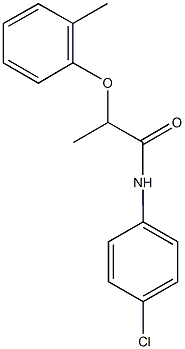 N-(4-chlorophenyl)-2-(2-methylphenoxy)propanamide 구조식 이미지