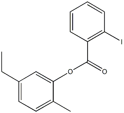 5-ethyl-2-methylphenyl 2-iodobenzoate 구조식 이미지