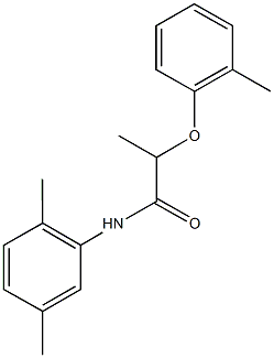 N-(2,5-dimethylphenyl)-2-(2-methylphenoxy)propanamide Structure