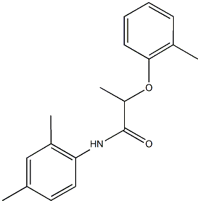 N-(2,4-dimethylphenyl)-2-(2-methylphenoxy)propanamide 구조식 이미지