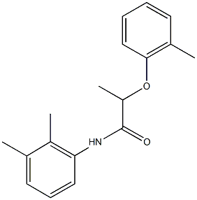N-(2,3-dimethylphenyl)-2-(2-methylphenoxy)propanamide 구조식 이미지