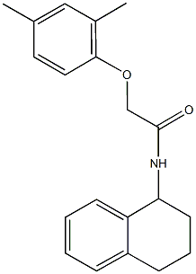 2-(2,4-dimethylphenoxy)-N-(1,2,3,4-tetrahydro-1-naphthalenyl)acetamide 구조식 이미지