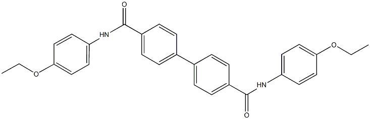 N~4~,N~4~'-bis(4-ethoxyphenyl)[1,1'-biphenyl]-4,4'-dicarboxamide Structure