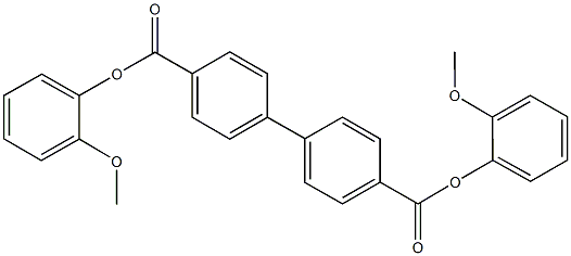 bis(2-methoxyphenyl) [1,1'-biphenyl]-4,4'-dicarboxylate 구조식 이미지