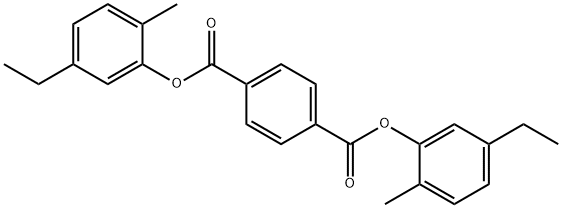 bis(5-ethyl-2-methylphenyl) terephthalate Structure