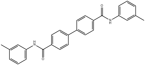 N~4~,N~4~'-bis(3-methylphenyl)[1,1'-biphenyl]-4,4'-dicarboxamide Structure