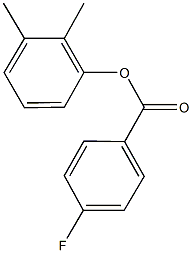 2,3-dimethylphenyl 4-fluorobenzoate 구조식 이미지