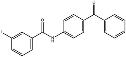 N-(4-benzoylphenyl)-3-iodobenzamide Structure