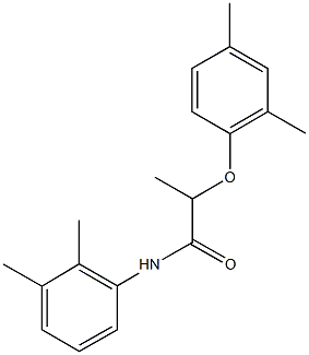 2-(2,4-dimethylphenoxy)-N-(2,3-dimethylphenyl)propanamide 구조식 이미지