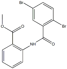 methyl 2-[(2,5-dibromobenzoyl)amino]benzoate 구조식 이미지