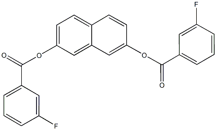 7-[(3-fluorobenzoyl)oxy]-2-naphthyl 3-fluorobenzoate Structure