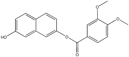 7-hydroxy-2-naphthyl 3,4-dimethoxybenzoate Structure