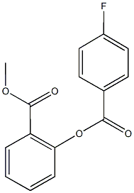 methyl 2-[(4-fluorobenzoyl)oxy]benzoate 구조식 이미지