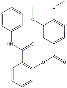 2-(anilinocarbonyl)phenyl 3,4-dimethoxybenzoate Structure