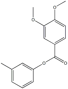 3-methylphenyl 3,4-dimethoxybenzoate Structure