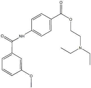 2-(diethylamino)ethyl 4-[(3-methoxybenzoyl)amino]benzoate Structure