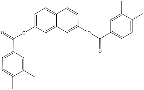 7-[(3,4-dimethylbenzoyl)oxy]-2-naphthyl 3,4-dimethylbenzoate Structure