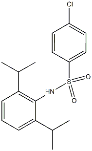 4-chloro-N-(2,6-diisopropylphenyl)benzenesulfonamide Structure