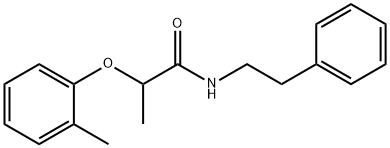 2-(2-methylphenoxy)-N-(2-phenylethyl)propanamide 구조식 이미지