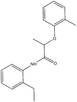 N-(2-ethylphenyl)-2-(2-methylphenoxy)propanamide 구조식 이미지