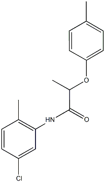 N-(5-chloro-2-methylphenyl)-2-(4-methylphenoxy)propanamide Structure