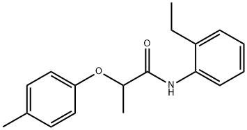 N-(2-ethylphenyl)-2-(4-methylphenoxy)propanamide Structure