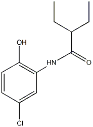 N-(5-chloro-2-hydroxyphenyl)-2-ethylbutanamide 구조식 이미지