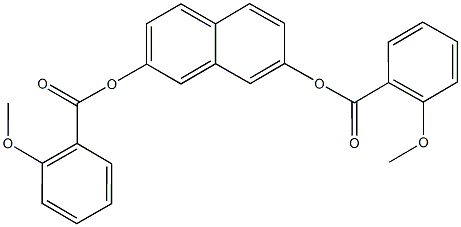 7-[(2-methoxybenzoyl)oxy]-2-naphthyl 2-methoxybenzoate 구조식 이미지