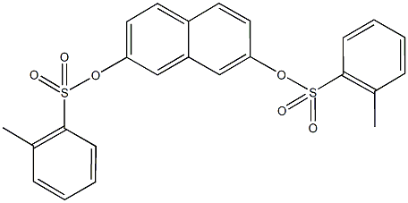 7-{[(2-methylphenyl)sulfonyl]oxy}-2-naphthyl 2-methylbenzenesulfonate Structure