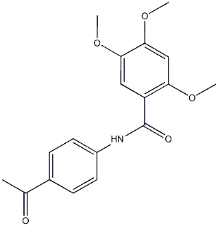 N-(4-acetylphenyl)-2,4,5-trimethoxybenzamide Structure