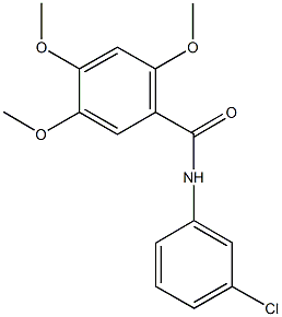 N-(3-chlorophenyl)-2,4,5-trimethoxybenzamide Structure