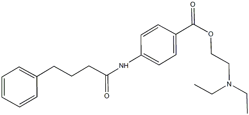 2-(diethylamino)ethyl 4-[(4-phenylbutanoyl)amino]benzoate Structure