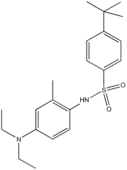 4-tert-butyl-N-[4-(diethylamino)-2-methylphenyl]benzenesulfonamide Structure